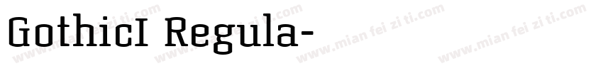 GothicI Regula字体转换
